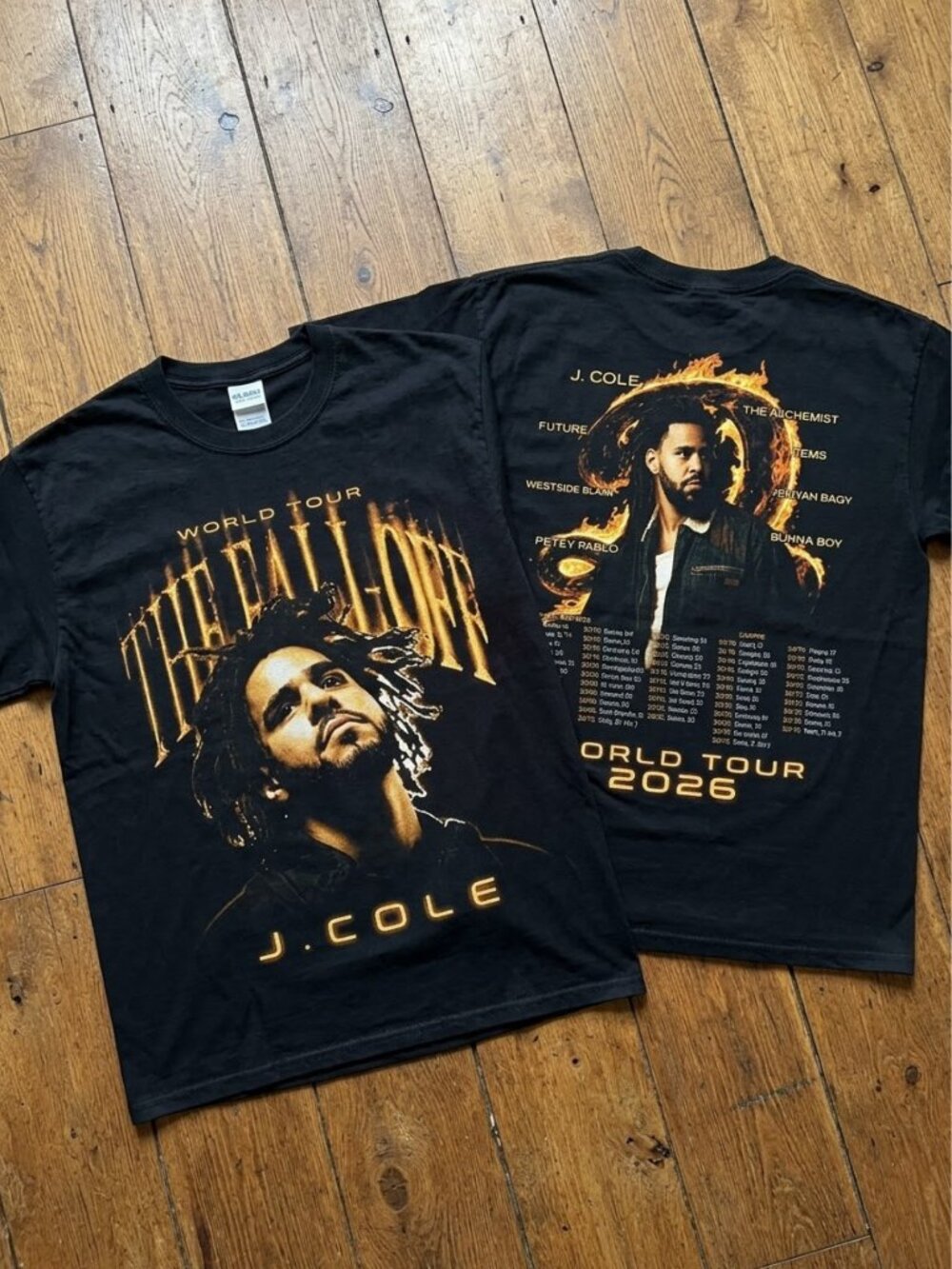 J Cole The Fall-Off World Tour Graphic Tee Reprint